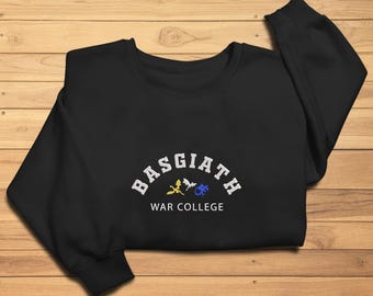 Sudadera bordada del Colegio de Guerra Basgiath, Sudadera Cuarta Ala, Sudadera Literaria, Jinete de Dragón, Camiseta Cuarta Ala, Violeta Sorrengail