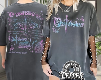 Quicksilver Series Comfort Colors Shirt, Fantasy Bookish Merch, Kingfisher Shirt, Bookish Shirt, Callie Hart Quicksilver, Romance Book