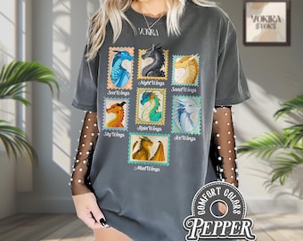 Wings of Fire Dragons Shirt, Queen of Pyrrhia Tee, NightWings Seawings IceWings T Shirt, Dragon Lover Gift