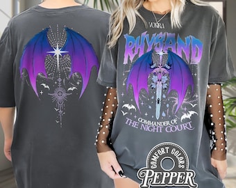 Camiseta de Rhysand, Camiseta de Acotar de Velaris, Ciudad de la Luz Estelar, Camiseta de La Corte Nocturna, Corte de los Sueños, Rhysand, Camiseta de Amante de los Libros, Camiseta de Acotar de Rhysand