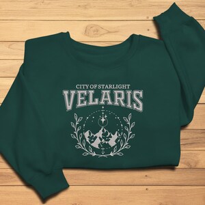 Velaris Embroidered Sweatshirt,Velaris City Of Starlight Embroidered Hoodie,City of Starlight,SJM sweater,The Night Court Shirt,ACOTAR Shirt