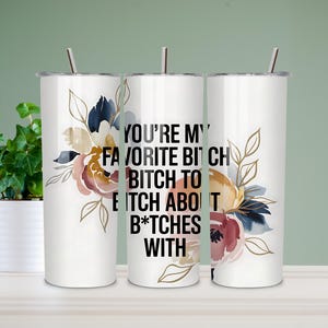Bestie Tumbler PNG | 20oz Skinny Tumbler Wrap | Best Friend Sublimation Design | Digital Download