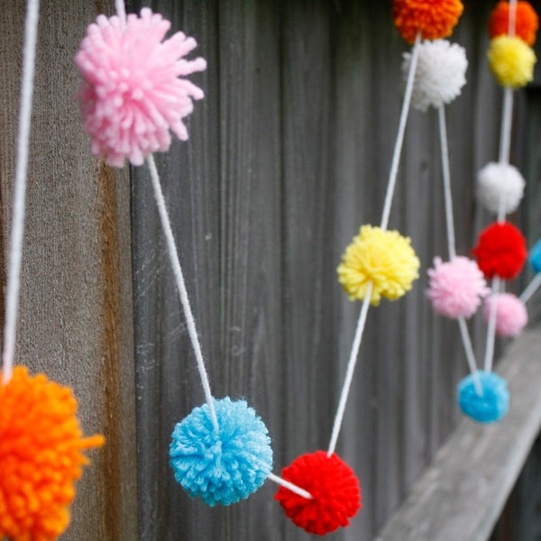 Handmade Pom Pom Garland