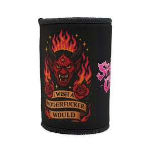 Sparkle Chaos & Edgy Vibes, Gift for Party Lovers, Beer Sleeve for BBQs, Halloween Decor, Unique Coolers