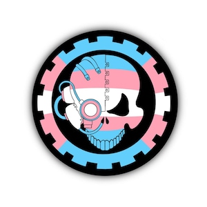 Ad Mech Trans Pride-sticker