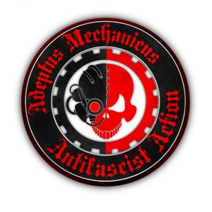 Sticker Advertentiemecha tegen fascisme