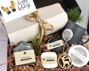 Hygge Holiday Gift Box, Artisan Soap, Tea, Corporate Gift