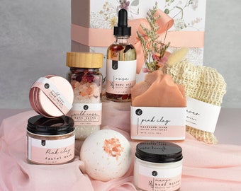 Get Well Soon Spa Gift Box, Handmade All-Natural Bath & Body Set