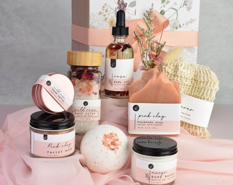 Self care Package for her, Pamper Spa gift basket with Organic Skincare for women, A unique gift idea for friends and family or yourself