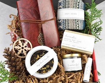 Christmas gift box, Holiday Gift Ideas, Hygge Cozy Basket, Corporate Gifting for employees, Bulk Gift Boxes, best gifts for her, yankee swap