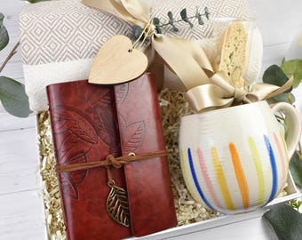 Coffret "Pensée à vous" pour elle, Bon rétablissement, Coffret soin, Cadeau pour meilleure amie, Coffret soin de soi, Cadeau d'encouragement