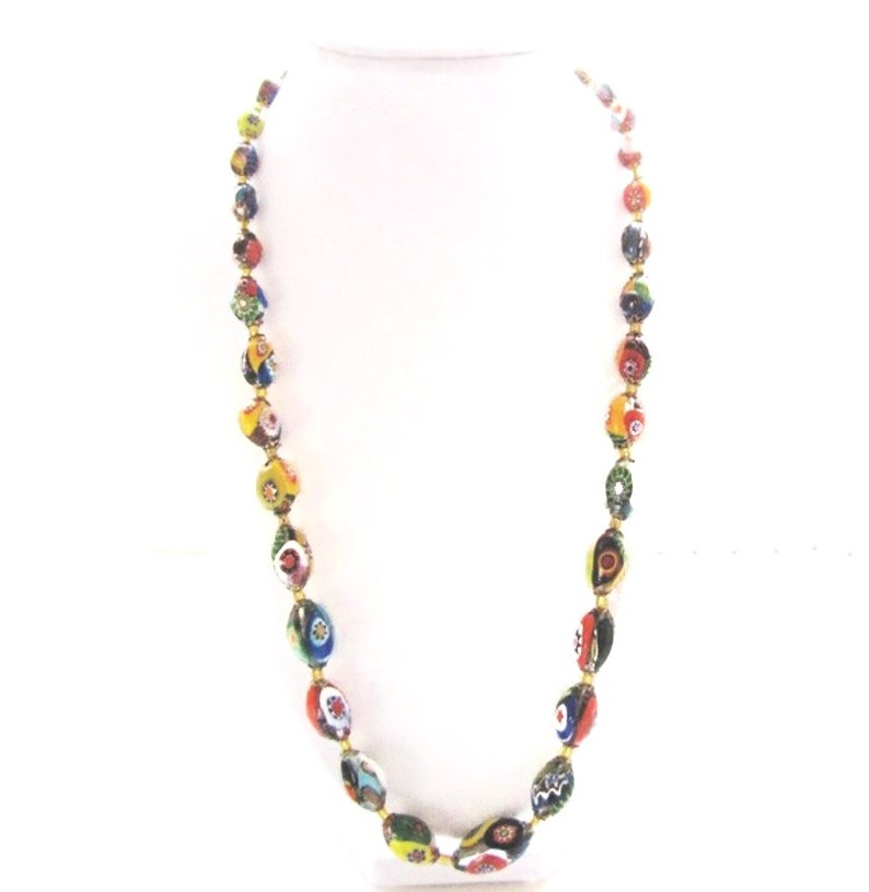 Venetian Millefiori Murano Glass Necklace image 4