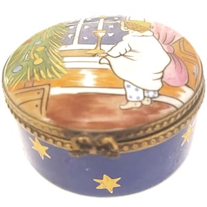 Limoges Porcelain Christmas Box