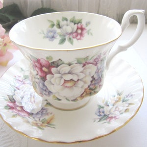 Royal Albert Teacup and Saucer Summertime Series Sherborne