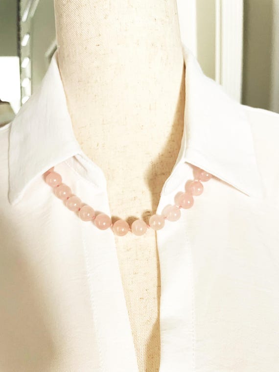 Rose Quartz Beaded Necklace