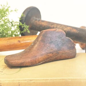 Antique Wood Shoe Last or Mold Childs