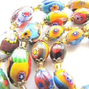 Venetian Millefiori Murano Glass Necklace image 2