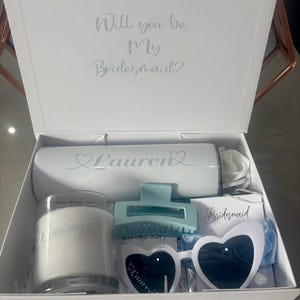 Bridesmaid Proposal Box, Will you be my Bridesmaid,  Will you be my Maid of Honour, Luxury Personalised Gift Hamper, Wedding Gift Box