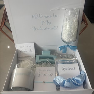 Bridesmaid Proposal Box Perfect Personalized Gift, Maid of Honor, Matron of Honor Customized Glass