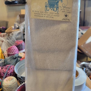 Charles Craft Cross Stitch Empress Terry Towel Cotton 16”x 26” Beige Set of 2 Charles Craft Cross Stitch Empress Terry Towel Cotton 16”x 26” Beige Set of 2