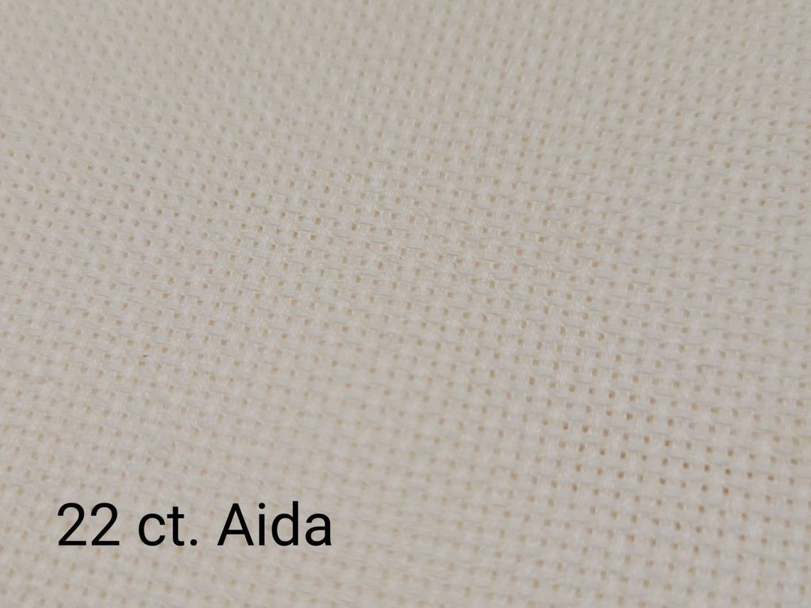Aida 22 Count 100 Cotton Cloth 15 in. x 18 in. Ivory Etsy