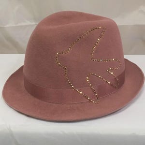 Felt trilby hat,  women felt trilby, classic trilby design, short brim fedora, trilby hat for women, rancher trilby, short brim fedora hat