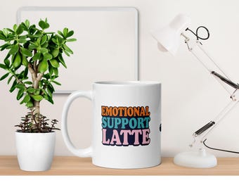 Emotional Support Latte Mug: Funny Coffee Cup - Product Manager Gift