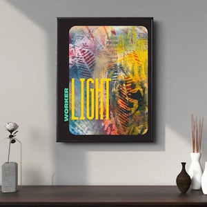 Lightworker, Abstract Lion Print