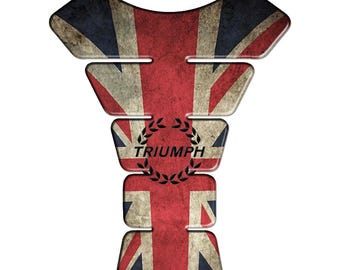 Triumph Motorcycle Tank Pad: 3D Resin Gel Protector, Custom Design