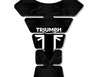 Triumph Motorcycle Tank Pad: 3D Resin Gel Protector, Custom Design