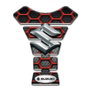 Tank Pad Resin Gel 3D Stickers Universal Tank Protection Compatible with SUZUKI Motorcycles (PK008)