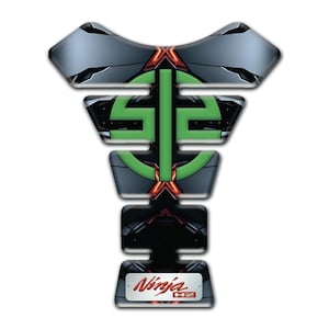 Tank Pad Resin Gel 3D Stickers Universal Tank Protection Compatible with KAWASAKI Motorcycles (PK012)