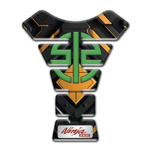 Tank Pad Resin Gel 3D Stickers Universal Tank Protection Compatible with KAWASAKI Motorcycles (PK012)