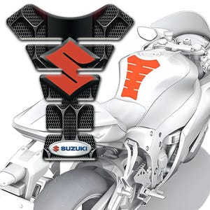 Tank Pad Resin Gel 3D Stickers Universal Tank Protection Compatible with SUZUKI Motorcycles (PK008)