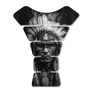 Custom Indian Motorcycle Tank Pad – Resin Coated Tank Protector – Premium Fuel Tank Sticker – Funny Money Graphic – Universal Fit