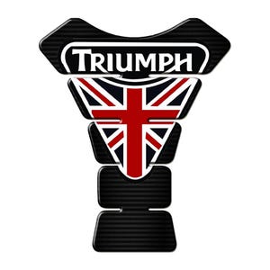 Custom Tank Pad Premium Desighn Resin Gel 3D Stickers | Universal Tank Protector Compatible with Truimph Motorcycles