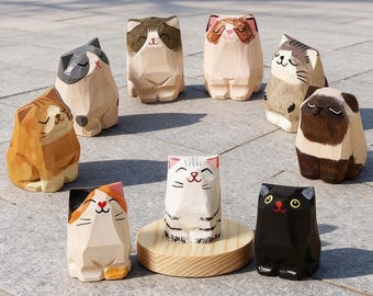 Anime Style Cat Keychain Ornament, Custom Figurine Cat Figurine Mini Figurine Anime Figurine, Christmas Gifts for Cat Lover