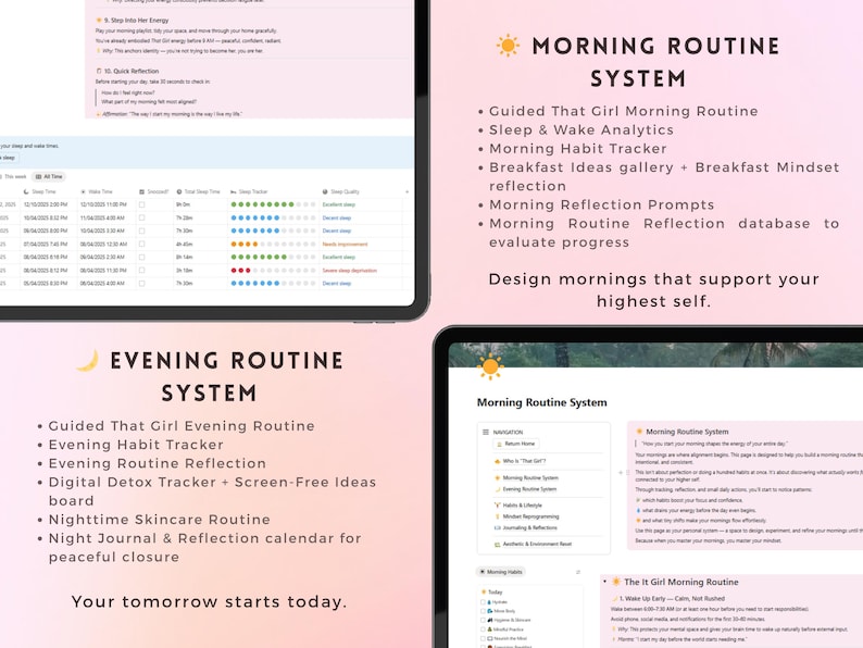Become That Girl | Complete Glow-up System in Notion – Mindset ...