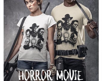 Horror Movie Icons T-Shirt - Unisex Halloween Tee