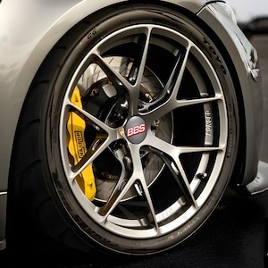 Custom BBS Wheel Center Hub Cap Decals Set of 4  | 3D Domed Stickers Kit | Premium Epoxy Cap Covers | Waterproof Stickers
