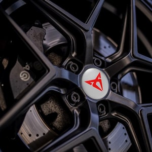 63mm Seat Cupra Wheel Center Caps Sticker 3D Custom Domed Rim Center Hub Cap Replaciment set of 4