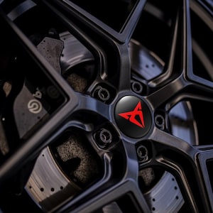 63mm Seat Cupra Wheel Center Caps Sticker 3D Custom Domed Rim Center Hub Cap Replaciment set of 4