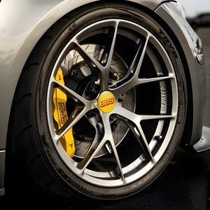 Custom BBS Center Hub Cap Emblem Decals Set of 4 | High-Res CMYK Print | Waterproof Stickers