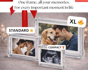 Personalized Video Frame Gift | Digital Photo Frame with Video & Sound | Custom Memory Frame | Unique Gift for Couples, Family, Baby