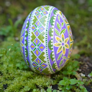 Pysanka Ukrainian Easter egg pastel colors decorative hand painted eggshell, real chicken egg pysanka and craft kit egg art supplies shop