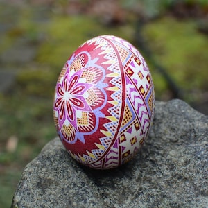 Pysanky eggs Ukrainian Pysanka art egg hand-painted traditional decorated eggs, batik artwork customized holiday gift ideas family & friend