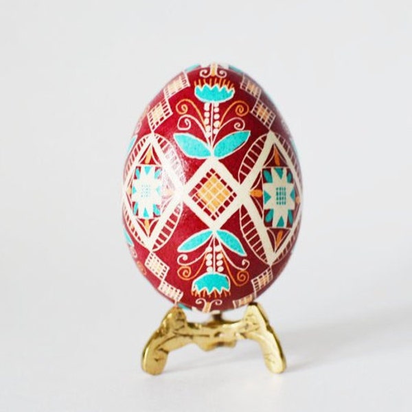 Ornements de coquille d'oeuf de Pâques Oeuf de Pysanka Ornements ukrainiens Cadeaux faits main
