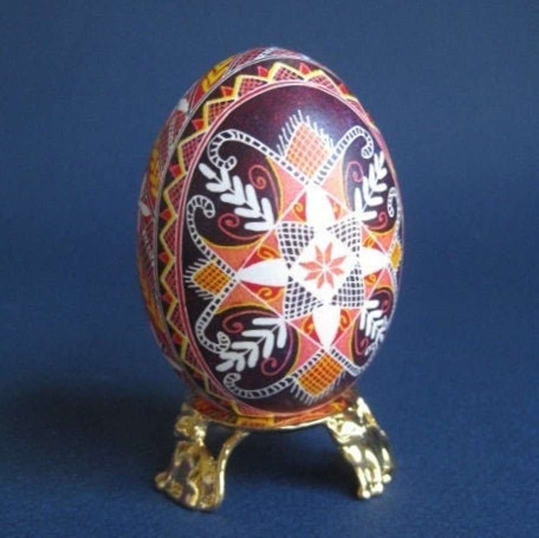 Pysanky Eggs Hand Painted Decorative Art Egg Ornament - Etsy