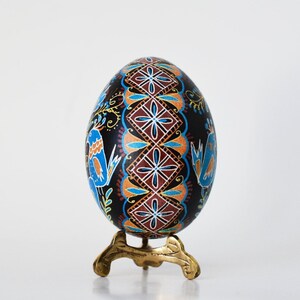 Pysanky Egg ornament Love birds, Ukrainische ostereier pysanka anniversary gift parents decorative real chickens eggshells pysanka art image 3