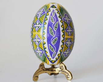 Pysanka Oekraïens paasei ornament gepersonaliseerd cadeau moeder vrouw zus oma, met de hand beschilderd ei huwelijksverjaardag cadeau decoratieve eieren